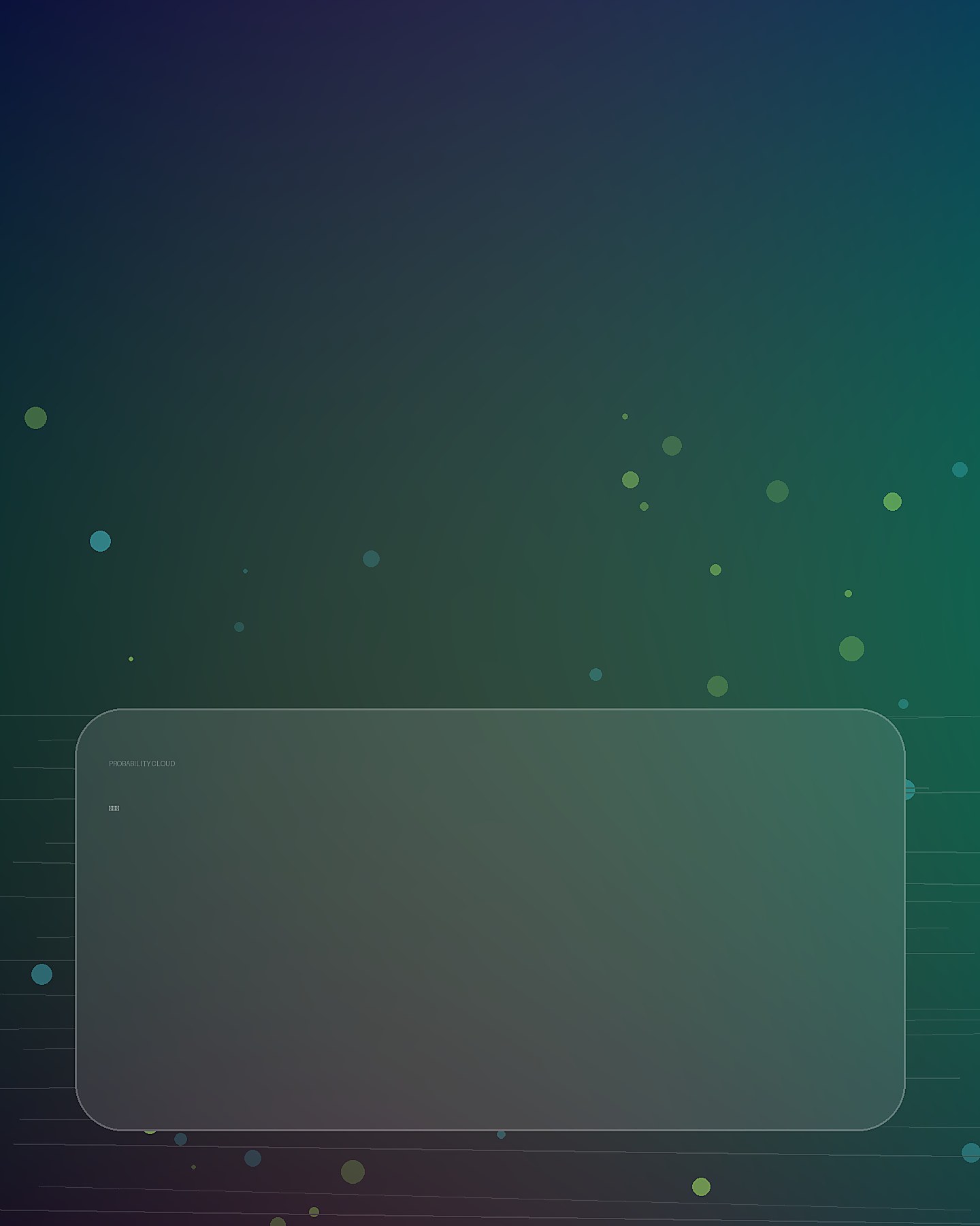 abstract probability cloud base plate